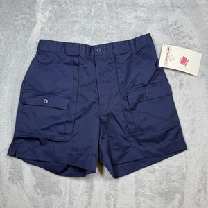 Sportif USA Shorts Mens Navy Blue 36 Cargo Stretch Pocket Outdoor Hiking Travel